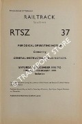 Book cover of Periodical Operating Notice containing General Instructions and Notices, Saturday 5 December 1998 to Friday, 6 February 1999 by Railtrack Southern